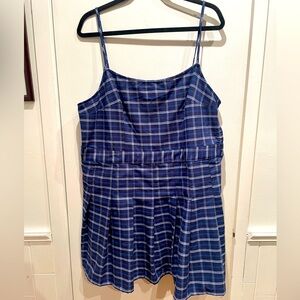 H&M plaid cotton dress